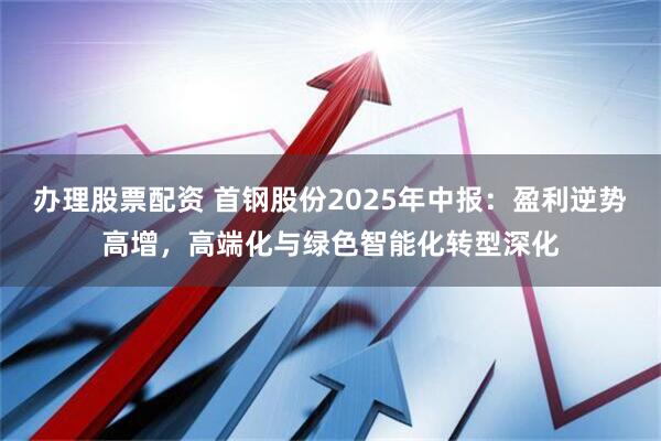 办理股票配资 首钢股份2025年中报：盈利逆势高增，高端化与绿色智能化转型深化